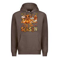 Coffee Tis' the season Fall Heifer coffee cups Premium Hoodie - RanaPortraitStore