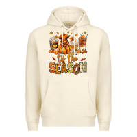 Sandshell Tis' the season Fall Heifer coffee cups Premium Hoodie - RanaPortraitStore