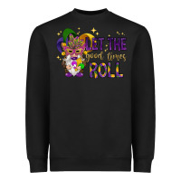 Black Let the good times roll with gnome Heavyweight Sweatshirt - HowdyJamesFarm