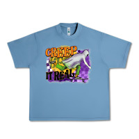Pebble Blue creep it real Urban Heavy Tee - BarkalooDesign