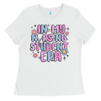 White in my nursing student era Ladies Tee - MaliasSmallBusiness
