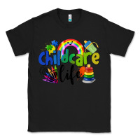 Black Childcare Life Classic Tee - LillyAllenDesigns