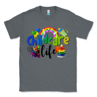 Charcoal Heather Childcare Life Classic Tee - LillyAllenDesigns
