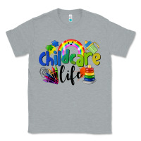 Heather Grey Childcare Life Classic Tee - LillyAllenDesigns