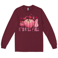 Burgundy its fall yall Long Sleeve Tee - texasbilliewilder