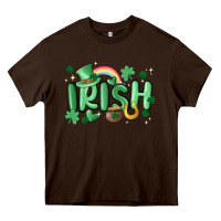 Chocolate Brown irish Heavy Core Tee - MaliasSmallBusiness