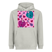 Moon Dust valentines day lock and key seamless pattern Heavyweight Hoodie - BundleAndBundleShop