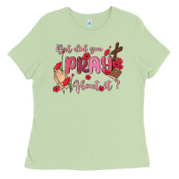 Matcha but did you pray about it Ladies Tee - MaliasSmallBusiness