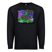Black halloween skull and leopard background Premium Sweatshirt - BundleAndBundleShop