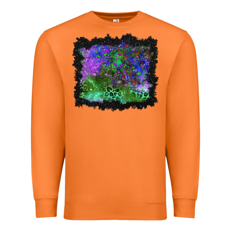 Halloween Skull And Leopard Background Premium Sweatshirt by BundleAndBundleShop | Teevron