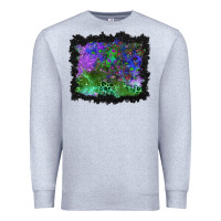 Heather Grey halloween skull and leopard background Premium Sweatshirt - BundleAndBundleShop