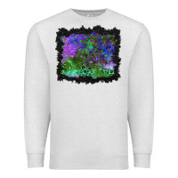 Oatmeal Heather halloween skull and leopard background Premium Sweatshirt - BundleAndBundleShop