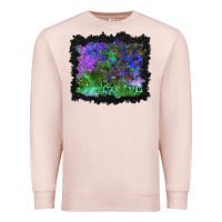 Pale Pink halloween skull and leopard background Premium Sweatshirt - BundleAndBundleShop