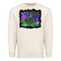 Sandshell halloween skull and leopard background Premium Sweatshirt - BundleAndBundleShop
