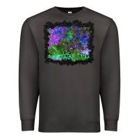 Smoke halloween skull and leopard background Premium Sweatshirt - BundleAndBundleShop