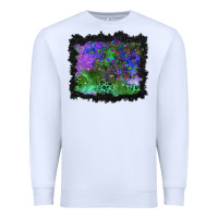 White halloween skull and leopard background Premium Sweatshirt - BundleAndBundleShop