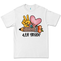 White peace love 4th grade Premium Tee - JahusDesignShop