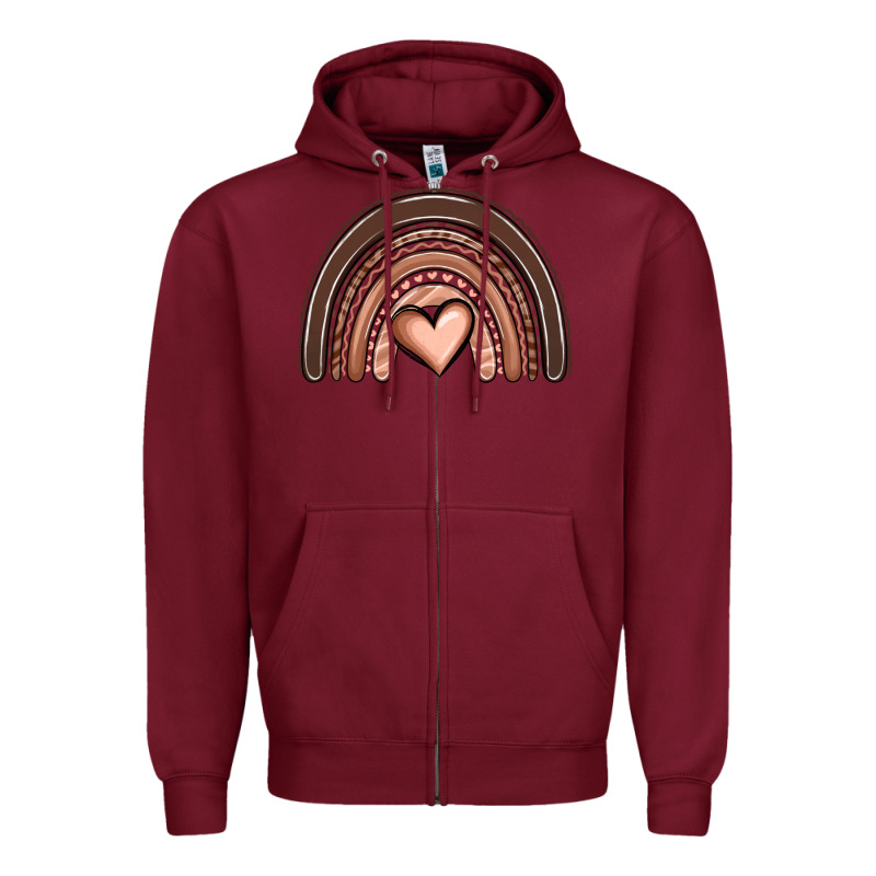 Melanin Rainbow Zipper Hoodie by OliviaCreatesArt | Teevron