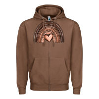 Chestnut melanin rainbow Zipper Hoodie - OliviaCreatesArt