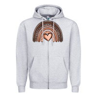 Heather Grey melanin rainbow Zipper Hoodie - OliviaCreatesArt