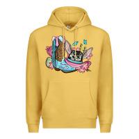 Antique Gold Easter cowboy boots hat Premium Hoodie - OliviaCreatesArt