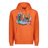 Carrot Easter cowboy boots hat Premium Hoodie - OliviaCreatesArt
