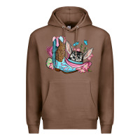 Chestnut Easter cowboy boots hat Premium Hoodie - OliviaCreatesArt