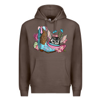 Coffee Easter cowboy boots hat Premium Hoodie - OliviaCreatesArt