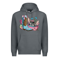 Rock Easter cowboy boots hat Premium Hoodie - OliviaCreatesArt