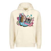 Sandshell Easter cowboy boots hat Premium Hoodie - OliviaCreatesArt