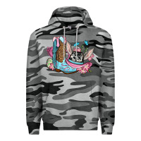 Slate Camo Easter cowboy boots hat Premium Hoodie - OliviaCreatesArt