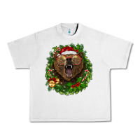 Christmas Bear  Wreath Urban Heavy Tee | Teevron