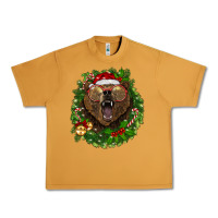 Peanut Butter christmas bear  wreath Urban Heavy Tee - BarkalooDesign