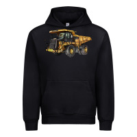 Black Mining Truck Urban Hoodie - LillyAllenDesigns
