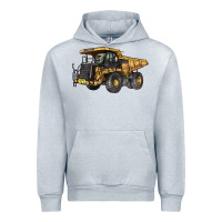 Heather Grey Mining Truck Urban Hoodie - LillyAllenDesigns