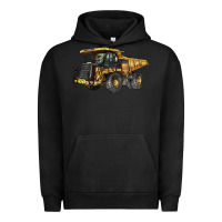 Pigment Black Mining Truck Urban Hoodie - LillyAllenDesigns