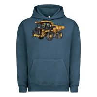 Pigment Midnight Navy Mining Truck Urban Hoodie - LillyAllenDesigns