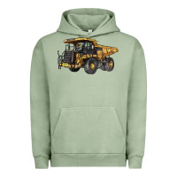Pigment Oil Green Mining Truck Urban Hoodie - LillyAllenDesigns