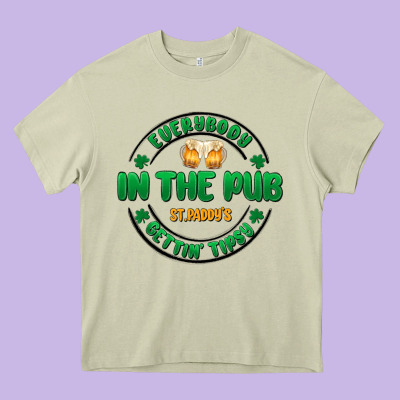 Everybody In The Pub Getting Tipsy Heavy Core Tee Designed By Maliassmallbusiness