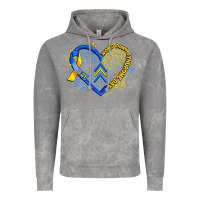 Cloud Rock world down syndrome day heart Vintage Hoodie - Artiststas