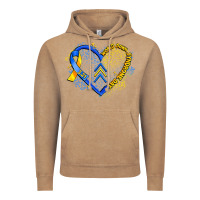 Vintage Coffee world down syndrome day heart Vintage Hoodie - Artiststas