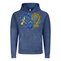 Vintage Denim world down syndrome day heart Vintage Hoodie - Artiststas