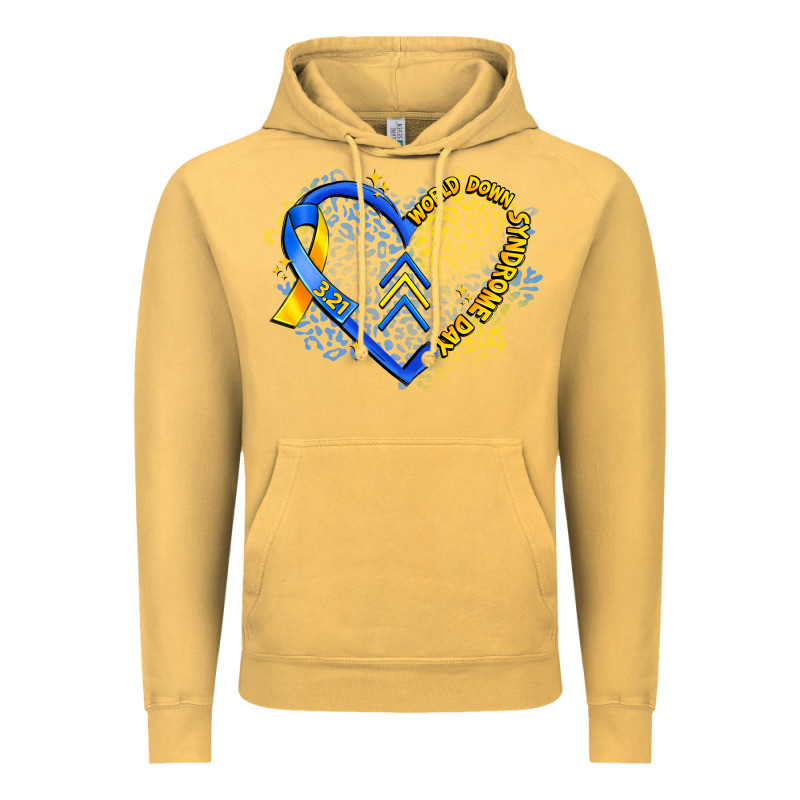 World Down Syndrome Day Heart Vintage Hoodie by Artiststas | Teevron