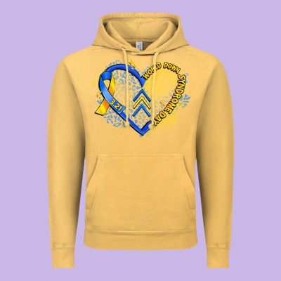 World Down Syndrome Day Heart Vintage Hoodie Designed By Artiststas