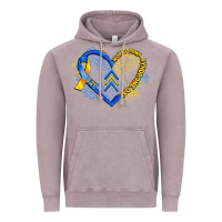 Vintage Zinc world down syndrome day heart Vintage Hoodie - Artiststas