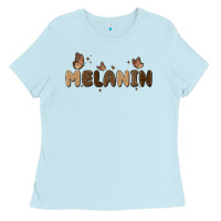 Baby Blue melanin Ladies Tee - MaliasSmallBusiness