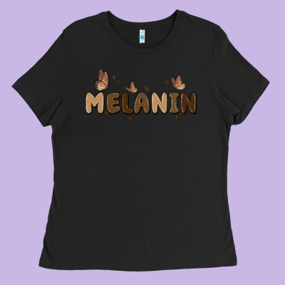 Melanin Ladies Tee Designed By Maliassmallbusiness
