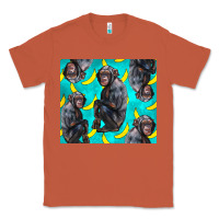 Copper Chimpanzee And Banana Classic Tee - LillyAllenDesigns