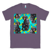 Lavender Chimpanzee And Banana Classic Tee - LillyAllenDesigns