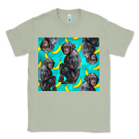 Matcha Chimpanzee And Banana Classic Tee - LillyAllenDesigns